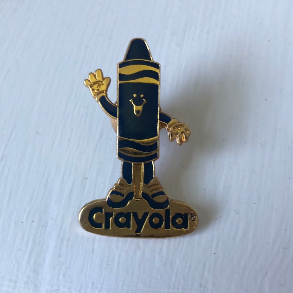 Crayola crayon blue pin